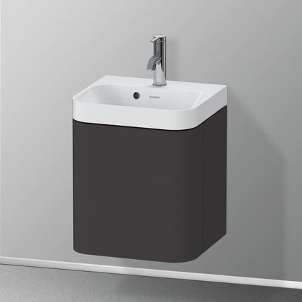 Duravit Happy D.2 Plus umywalka toaletowa z szafką pod umywalkę z 1 drzwiami HP4340O80800000