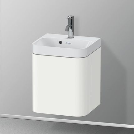 Duravit Happy D.2 Plus umywalka toaletowa z szafką pod umywalkę z 1 drzwiami HP4340O36360000