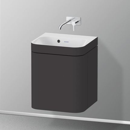 Duravit Happy D.2 Plus umywalka toaletowa z szafką pod umywalkę z 1 drzwiami HP4634N80800000