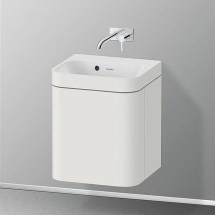 Duravit Happy D.2 Plus umywalka toaletowa z szafką pod umywalkę z 1 drzwiami HP4634N39390000