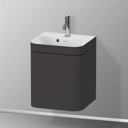 Duravit Happy D.2 Plus umywalka toaletowa z szafką pod umywalkę z 1 drzwiami HP4633O80800000