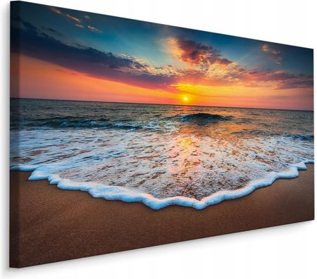 Muralo Obraz Plaża Zachód Słońca Nad Morzem 100X70