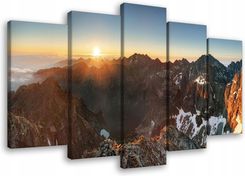 Consalnet Obraz Na Płótnie Canvas 100X60 Góry Tatry Słońce