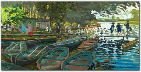 Coloray Obraz Na Płótnie Łodzie Przy Molo Monet 140X70 Cm