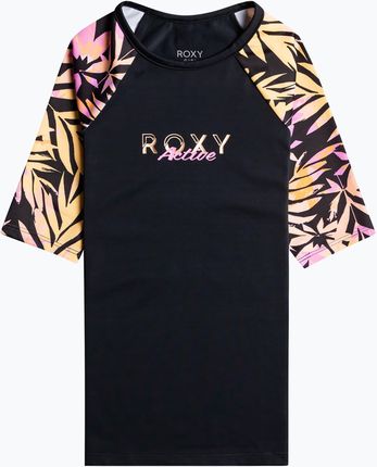 Koszulka do pływania dziecięca ROXY Active Joy Lycra czarna ERGWR03339-KVJ8 