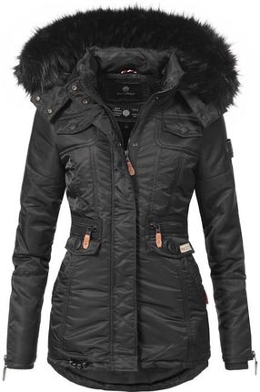 Navahoo SCHATZCHEN Damska kurtka zimowa z kapturem, czarna - Rozmiar:XL