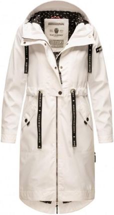 Navahoo JOSINAA Damska kurtka przejściowa z kapturem, biały - Rozmiar:3XL
