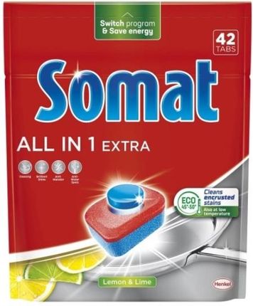 Somat All In 1 Extra Tabletki Do Zmywarki Lemon 42Szt.