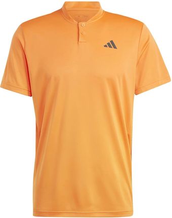 Męska Koszulka z krótkim rękawem Adidas Club Henley Hr6485 – Pomarańczowy