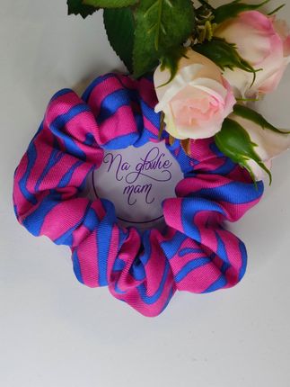 gumka scrunchie fuksja