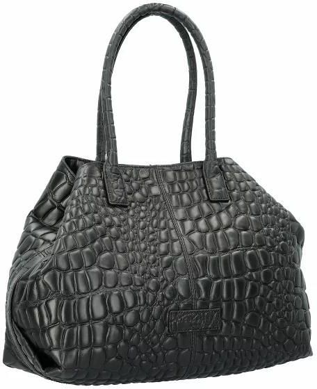 Liebeskind Chelsea Croco M Shopper Bag Leather 38 cm black - Ceny i ...