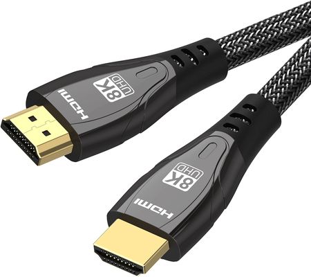 Kabel HDMI 2.1 PRO 8K@60Hz z oplotem - 5m - WireWay WW320105 5m