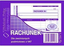 Michalczyk I Prokop 234 5 Rachunek A6 (Poziom) Ory.+Kop. 80K