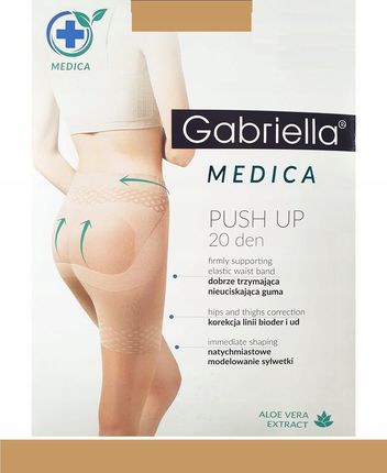 GABRIELLA MEDICA PUSH UP 20 Rajstopy 2-S / Beige