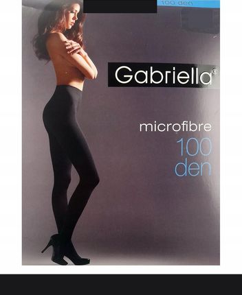 GABRIELLA Rajstopy microfibre 100 DEN k.:NERO r.:5