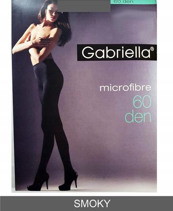 GABRIELLA Rajstopy microfibre 60 DEN k.:SMOKY r.:3