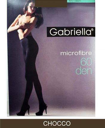 GABRIELLA Rajstopy microfibre 60 DEN k.:CHOCCO