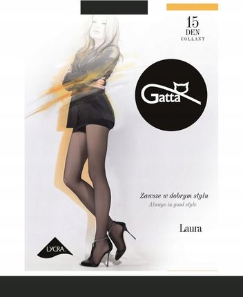 GATTA LAURA 15 Rajstopy damskie wz.00/3-M/Fumo