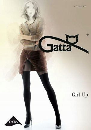 GATTA GIRL-UP 25 Rajstopy wzorzyste 4-L / Nero