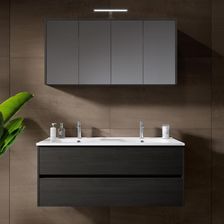 Riho Porto Square Podwójna Umywalka Z Szafką I Szafką Z Lustrem Led F014012Dp5+W018011005+F014030Dp5+204927