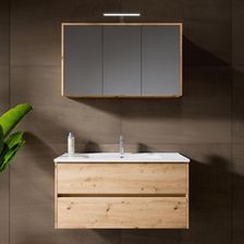 Riho Porto Square Umywalka Z Szafką I Szafką Z Lustrem Led F014009Dp6+W018009005+F014029Dp6+204927