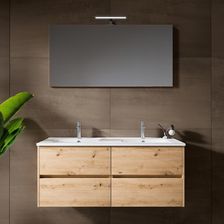 Riho Porto Square Podwójna Umywalka Z Szafką I Lustrem Led F014011Dp6+W018011005+F014017Alu+204927
