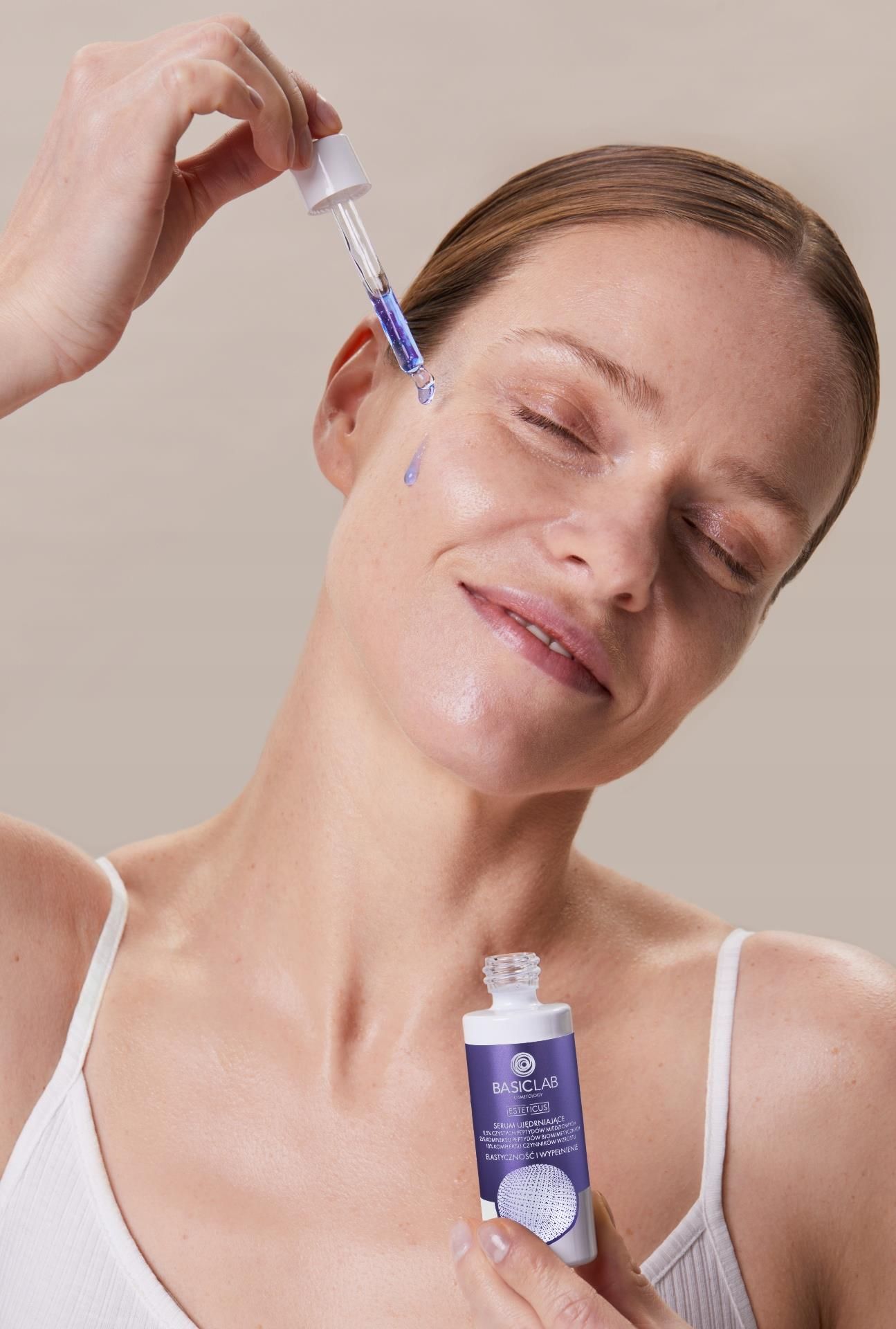 Serum do twarzy Basiclab Dermocosmetics Serum Z Peptydem Miedziowym 0,5