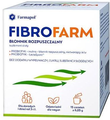 Farmapol Fibrofarm Błonnik Rozpuszczalny Proszek Saszetki 6,05g X 15szt ...