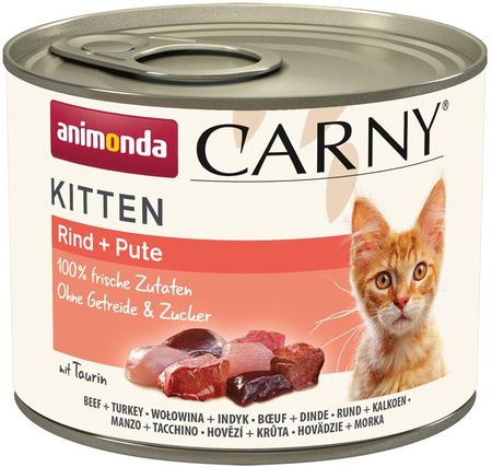 Animonda Carny Kitten Wołowina I Indyk 12x200g