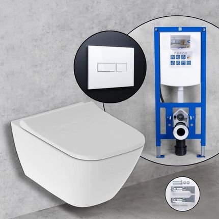 Geberit Smyle Square Compact Neeos 500379011+16603WHSET