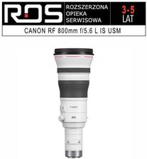 Zdjęcie Canon Rozszerzona Opieka Serwisowa Dla Rf 800 Mm F/5.6 L Is Usm Na 5 Lat (SE5055C005AA5) - Szczecin