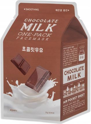 A´Pieu One Pack Milk Mask Chocolate Maska Pielęgnująca W Płacie 21 g
