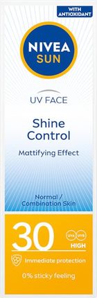 Nivea Sun Uv Face Shine Control Matujący Krem Do Twarzy Spf30 50 ml