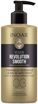 Inoar Vegan Revolution Smooth Thermo Activated Leave-In Nawilżająca I Wygładzająca Odżywka Termiczna 350Ml