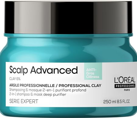 L’Oréal Professionnel Paris Scalp Advanced L’Oréal Professionnel Maska oczyszczająca z glinką 2w1 250ml