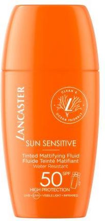 Lancaster Sun Sensitive Tinted Mattifying Fluid Matujący Wodoodporna Spf 50 30 ml