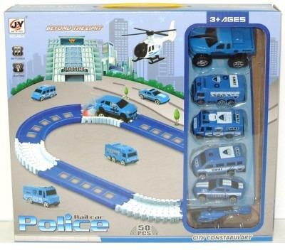 Tor samochodowy Tasso policja zestaw 50 elementów zabawka dla dzieci 3+ 12893 MC0060