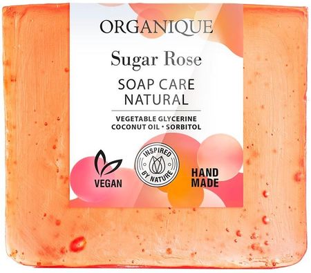 Organique Sugar Rose Mydło Naturalnie Pielęgnujące 100 g