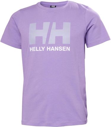 Dziecięca Koszulka z krótkim rękawem Helly Hansen JR HH Logo T-Shirt 41709_699 – Fioletowy