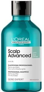 L’Oréal Professionnel Paris Pielęgnacja Włosów Serie Expert Kopfhaut Anti-Oiliness Dermo-Purifier Shampoo 300 Ml