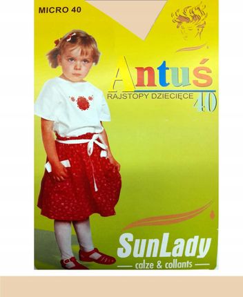 SUN LADY ANTUŚ Rajst. dziec. MF 40den k.: CREMA