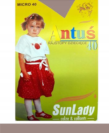 SUN LADY ANTUŚ Rajst. dziec. MF 40den k.: ROSE