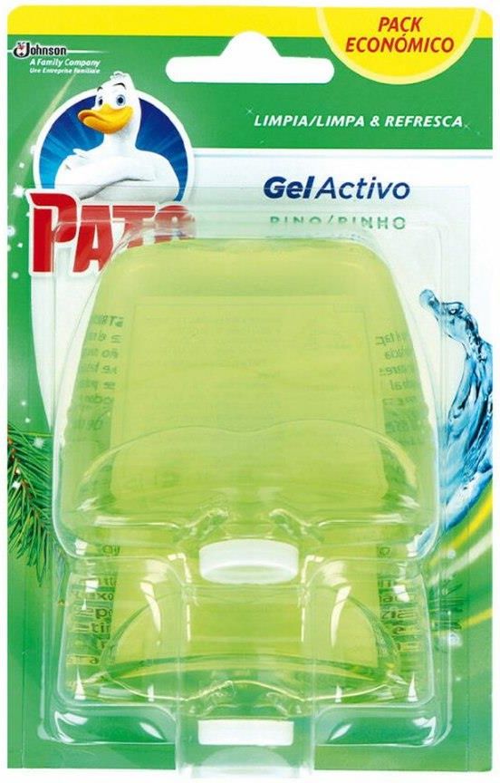 Pato Toilet Air Freshener Gel Activo Sosna 2Szt. Środek Dezynfekujący