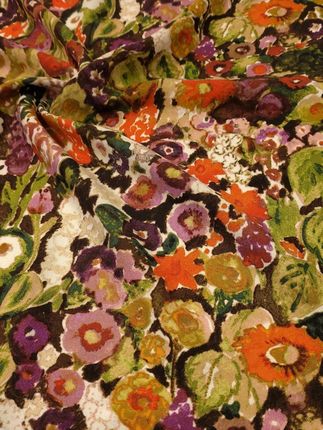 Yardtkaniny Materiał Wiskoza Na Bluzkę Wzór W Kwiaty Malowane 19133357