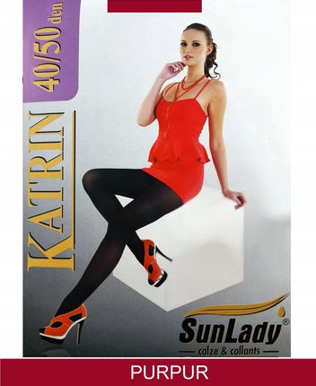 SUN LADY KATRIN rajstopy 40/50 DEN k.:purpur r.:4