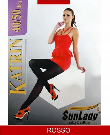 SUN LADY KATRIN rajstopy 40/50 DEN k.:rosso r.:5