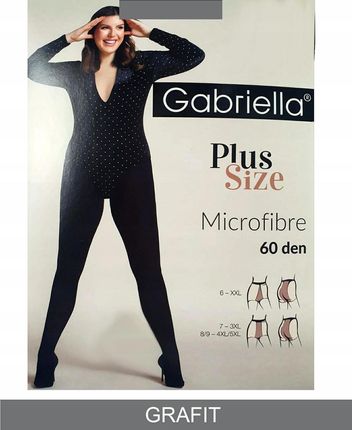 GABRIELLA MICRO 60 PLUS Rajstopy MF 7-XXXL /