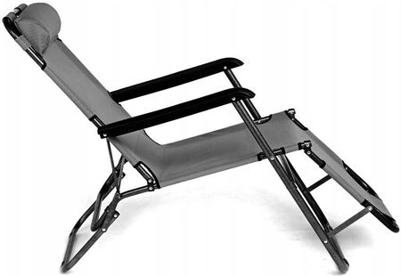 Krzesło Ogrodowe Fotel Plażowy Leżak Składany