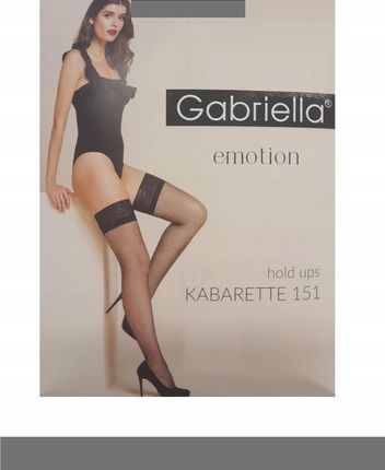 GABRIELLA 151 Pończochy sam. kabarette k.:GRAFIT