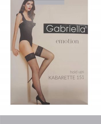 GABRIELLA 151 Pończochy sam. kabarette k.:GRIGIO